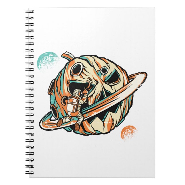 Halloween Planet Anteckningsbok (Framsidan)