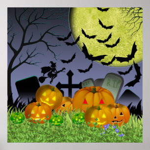 Halloween plats poster
