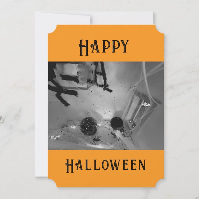 Halloween-platta kort (Framsida)