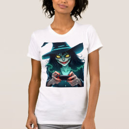 Halloween PlayStation-spel - Spooky PS5 Witch Co T Shirt