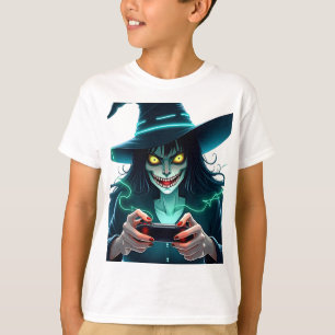 Halloween PlayStation-spel - Spooky PS5 Witch Co T Shirt