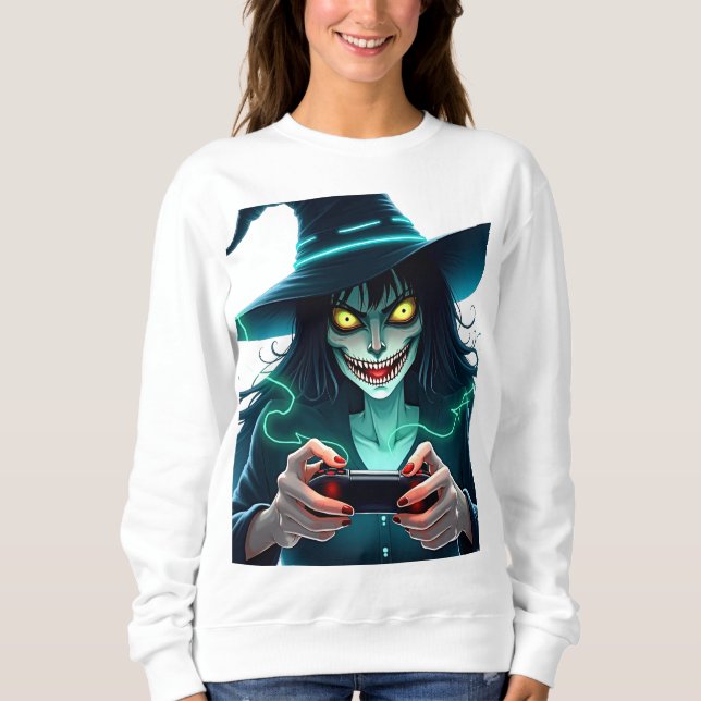 Halloween PlayStation-spel - Spooky PS5 Witch Co T Shirt (Framsida)