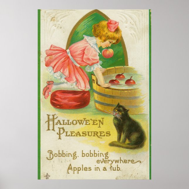 Halloween Pleasures, Vintage Poster (Framsidan)