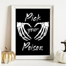Halloween-Plocka Din babybabybabyskor Poster spel