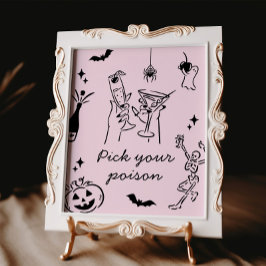 Halloween-Plocka din polisskylt Poster
