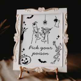 Halloween-Plocka din polisskylt Poster