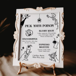 Halloween-Plocka din polisskylt Poster