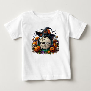 Halloween Poison med Barn Namn T Shirt