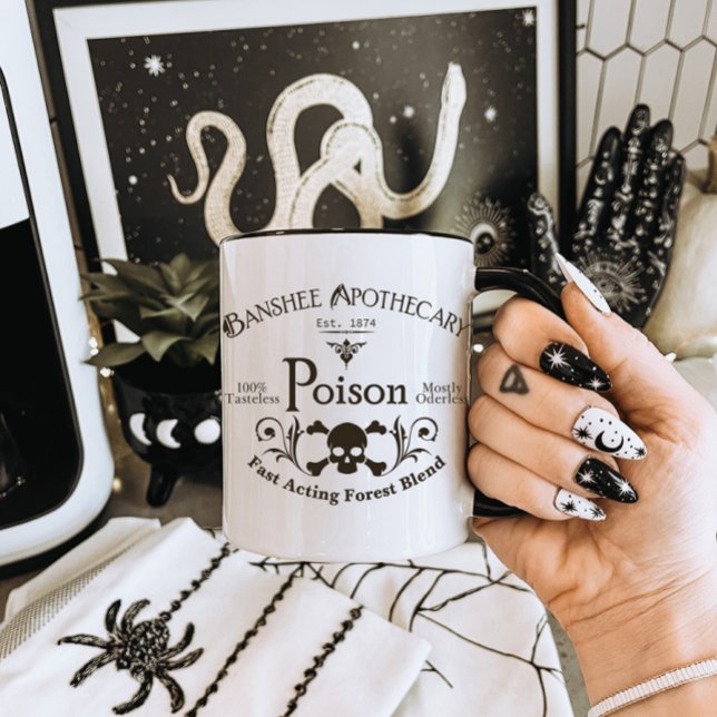 Halloween Poison Mugg, Halloween Mugg, Goth Mugg (Skapare uppladdad)