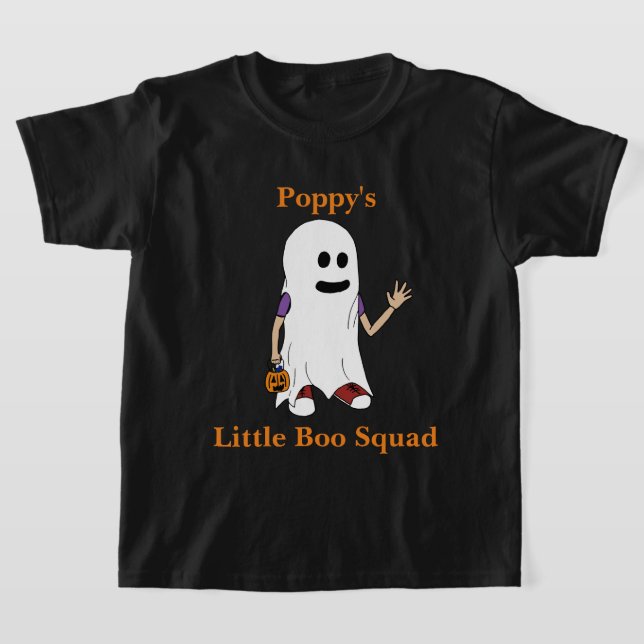 Halloween pojken bus eller godis Poppy's Little Bo T Shirt (Laydown)