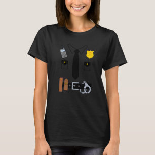 Halloween Police Uniform Costume Halloween Kids Me T Shirt