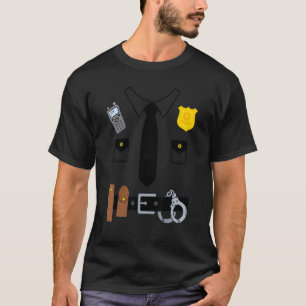 Halloween Police Uniform Costume Halloween Kids Me T Shirt