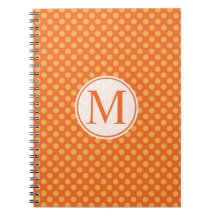 Halloween Polka dots Monogram | Guestbook