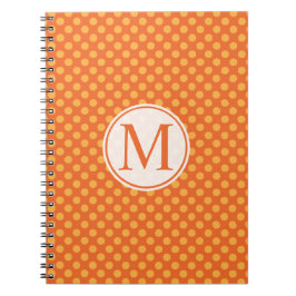 Halloween Polka dots Monogram | Guestbook Anteckningsbok