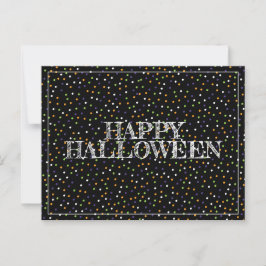 Halloween Polka dots Vykort
