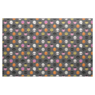 Halloween polka dotsmönster tyg