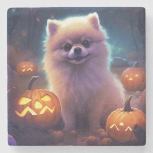 Halloween Pommern med pumpor Scary Stenunderlägg