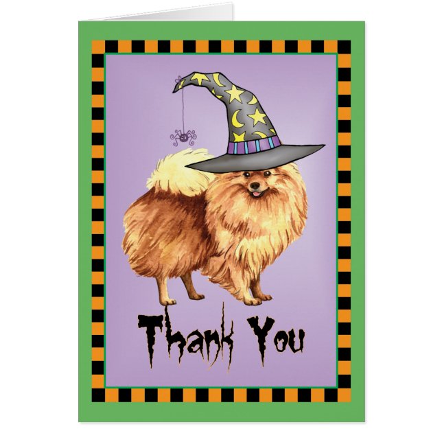 Halloween Pommern Tack OBS Kort (Framsidan)