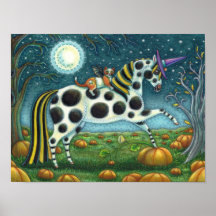 HALLOWEEN PONY & FLADDERMUS CAT Fantasy Horse