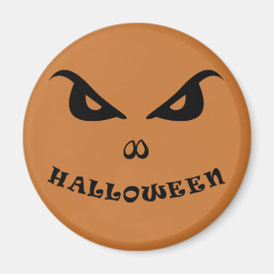 Halloween pooky skrämmande ansikte magnet