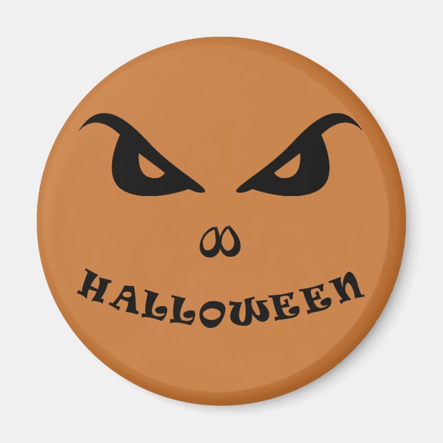 Halloween pooky skrämmande ansikte magnet (Framsidan)