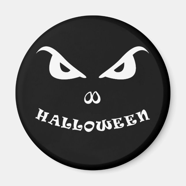 Halloween pooky skrämmande ansikte magnet (Framsidan)