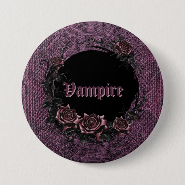Halloween-pooky vampyr party knapp (Framsida)