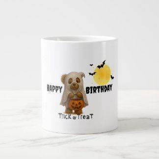 Halloween Poor Bear Birthday Mugg - Bus eller godi Jumbo Mugg