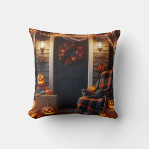 Halloween Porch & Spindelnät Kudde