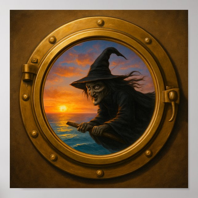 Halloween Porthole Poster (Framsidan)