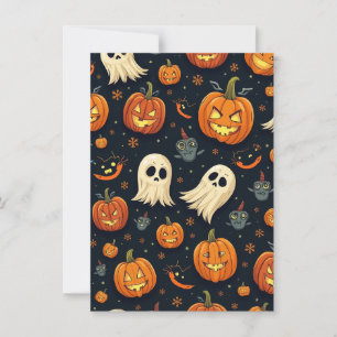Halloween Post Inbjudningar