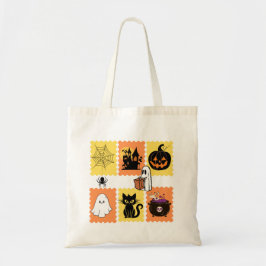 Halloween Postage Frimärke Collection - Cute Spook Tygkasse