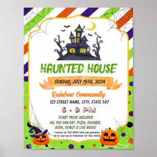 Halloween-poster hemflygare poster