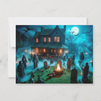 Halloween-postkort, Pappert: Matte, Vykort