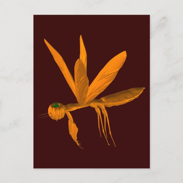 Halloween Praying Mantis Vykort (Framsida)