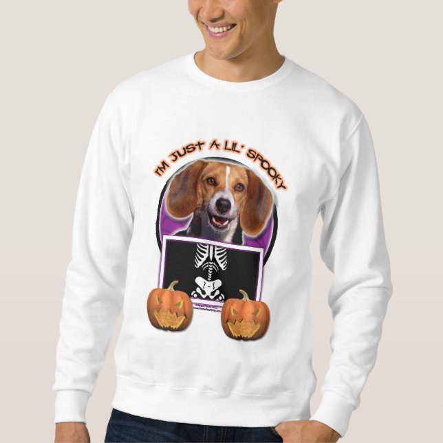 Halloween - precis en spöklika Lil - Beagle Sweatshirt (Framsida)