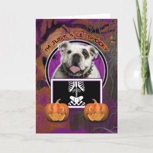 Halloween - precis en spöklika Lil - bulldogg Kort