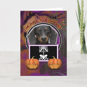 Halloween - precis en spöklika Lil - Doxie - Kort