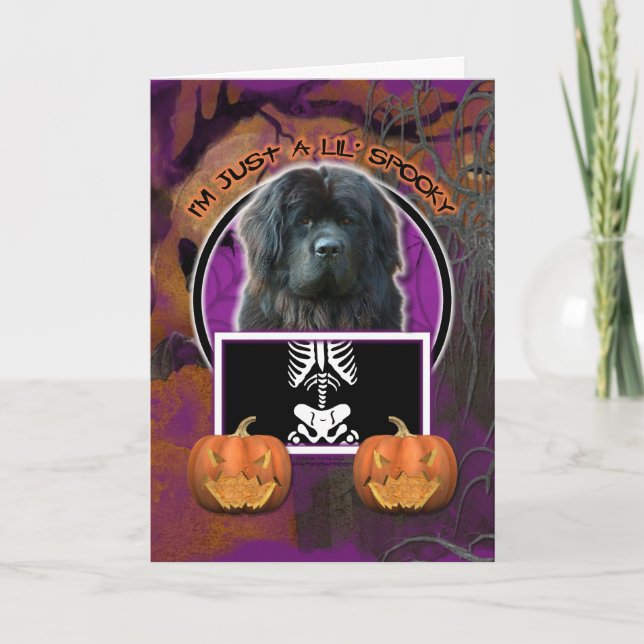 Halloween - precis en spöklika Lil - Newfoundland Kort (Framsida)