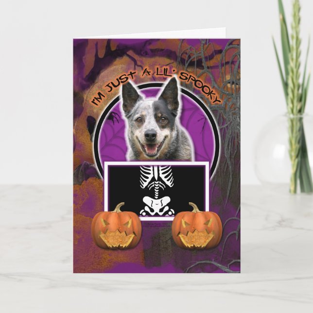 Halloween - precis en spöklika Lil - nötkreatur Kort (Framsida)