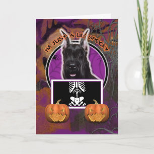 Halloween - precis en spöklika Lil - Schnauzer Kort