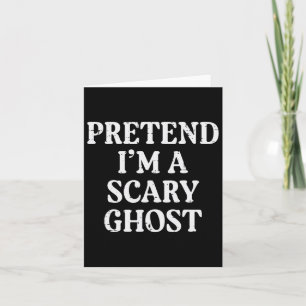 Halloween predroFörebehåll Im Scary Ghost Funny Co Kort