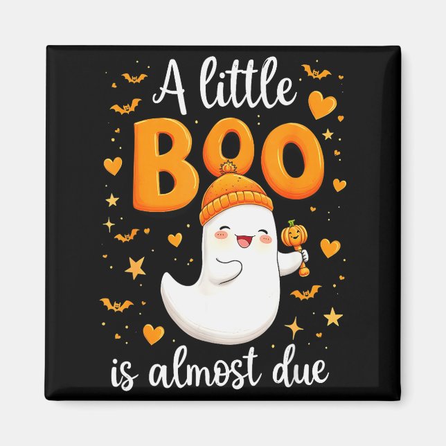 Halloween Pregnancy Announcement A Little Boo Is A Magnet (Framsidan)