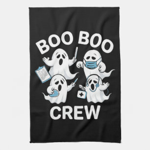 Halloween-present till sjuksköterska Boo Boo Crew Kökshandduk