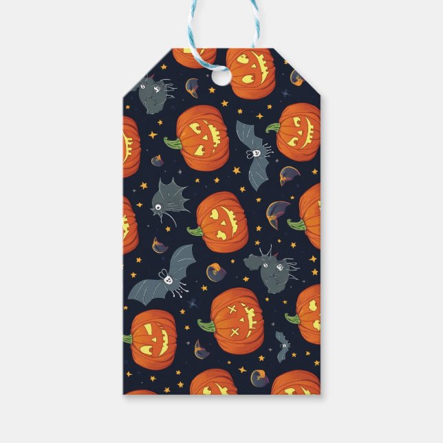 halloween-presentens märkre presentetikett (Framsidan)