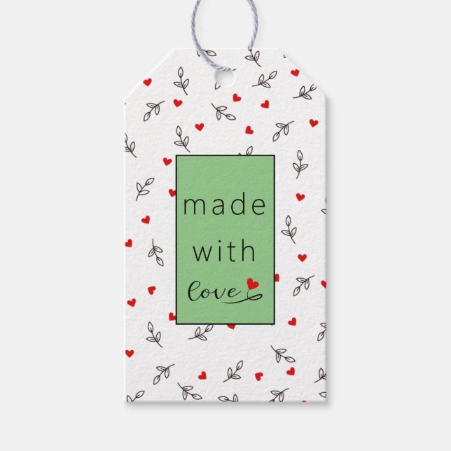 Halloween presentetikett med kärlek (Framsidan)