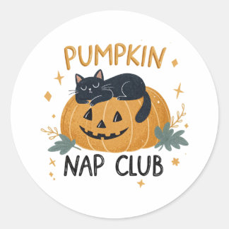 Halloween-presentkort för godispåsar & DIY-projekt Runt Klistermärke