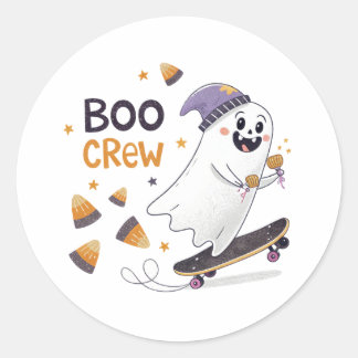 Halloween-presentkort för godispåsar & DIY-projekt Runt Klistermärke