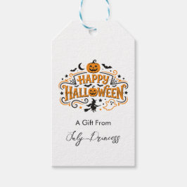 Halloween-presentkort, personliga presentkort presentetikett