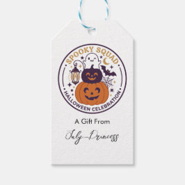 Halloween-presentkort, personliga presentkort presentetikett